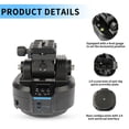 thumbnail image 3 of Motorized Pan Tilt Head, 2.4G  Tripod Head Top 1/4in Screw 2kg Load Capacity  For Mobile Phone SLR MILC Camera, 3 of 8