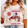 thumbnail image 1 of Minnie Mouse Can Check In Can't Check Out T-shirt, The Twilight Zone Tower Of Terror Tee, - Ivory - XL, 1 of 4