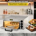 thumbnail image 2 of VEVOR Four à Pizza Commercial de Comptoir, 14 Pouces Couche Simple, 110V 1300W Acier Inoxydable Four à Pizza Électrique avec Pierre et Étagère, Machine à Pizza Intérieure Polyvalente pour Restaurant Maison Bretzels Cuites, 2 of 9
