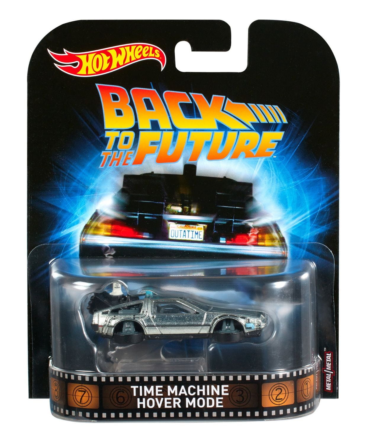 Hot Wheels Back to The Future Time Machine Hover Mode Vehicle