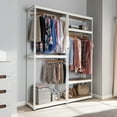 thumbnail image 6 of Baxton Studio Gavin White Metal 7-Shelf Closet Storage Racking Organizer-Color:White,Material:Metal,Quantity:1,Style:Traditional, 6 of 6