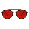 thumbnail image 2 of Gafas de sol retro steampunk redondas steampunk con doble puente A, 2 of 5