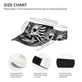 thumbnail image 2 of Kdxio Psychedelic Skull Illusion Art Print Sun Visor Hat Golf Visor Adjustable Velcro Outdoor Sports Cap for Men Women, 2 of 6