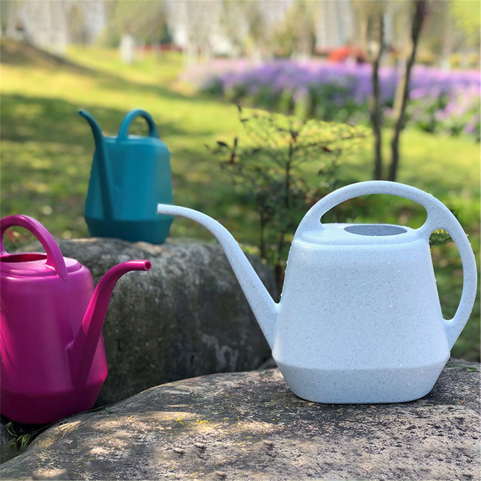 Watering Can,Minimalist Style Water Pitcher for Plants,Modern Small Watering Cans with Removable Nozzle,Long Spout Watering Can for Indoor Outdoor Bonsai Plants Garden Flowers Succulents(2L,Dark Blue)