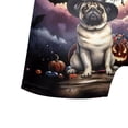 thumbnail image 5 of Spooky Halloween Night Witch Pug Glowing Pumpkins All Over Print Boxer Briefs Underwear for Men Dad Dog Lover Gifts - 12015, 5 of 6