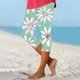 thumbnail image 5 of Pantalones de Yoga para Mujer, Cintura Elástica Impresa Capris para Uso Casual, Poliéster Cómodo Y Elástico, 5 of 5