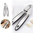 thumbnail image 1 of Tong Stainless Steel Garlic Large Manual Garlic Crusher For Quick Minced Garlic And Paste Making, 1 of 5