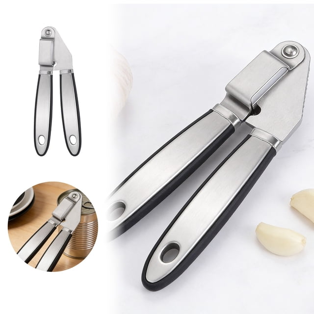 Tong Stainless Steel Garlic Large Manual Garlic Crusher For Quick Minced Garlic And Paste Making