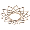 thumbnail image 2 of Ekena Millwork 28"OD x 10 3/4"ID x 1/4"T Eleanor Wood Fretwork Pierced Ceiling Medallion, Alder, 2 of 3