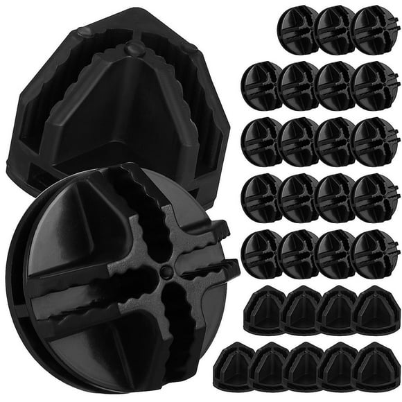 EASTIN 30 Pcs Plastic Connectors Wire Grid Cube Organizers Connectors for Closet Storage Organizer and Wire Shelving
