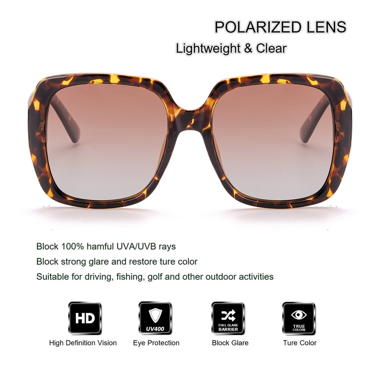 LVIOE Oversized Square Suglasses for Women Polarized  display picture 1