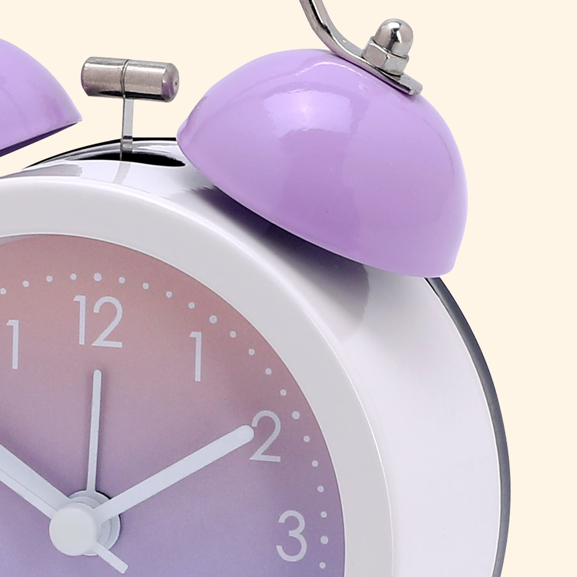 Unique Bargains Gradient Colorful Design Loud Clear Alarm Purple 3.3"L x 2.0"W x 5.1"H