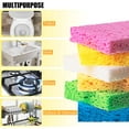thumbnail image 4 of Multi-Use Cellulose Compressed Sponges, Scratch-Free Cleaning Scrub Sponges for Face Scrub, Dishwashing, Kitchen, Bathroom, DIY Crafts and More (6 Pack), 4 of 5