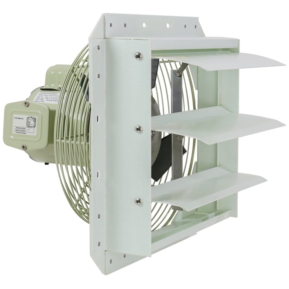 iLiving ILG8SF12S-CR 12-Inch Corrosion Resistance Shutter Exhaust Fan, Single Speed