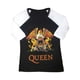 thumbnail image 1 of Queen - Camiseta Classic Escudo Raglan para Mujer (Negro, Blanco), 1 of 2