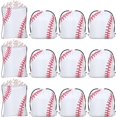 thumbnail image 1 of FrostHike 12 Pcs Sac à Dos à Cordon de 16,5 Pouces, Sac de Rangement pour Voyage Gym Entraînement (Baseball Pattn), 1 of 5