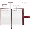 thumbnail image 3 of Naler Diary with Lock, A5 Journal with Lock 210 Pages, Locks Journal Password Notebook with Pen for Personal Daily Arrangement, Journey and Work Record, Wine Red, 3 of 8