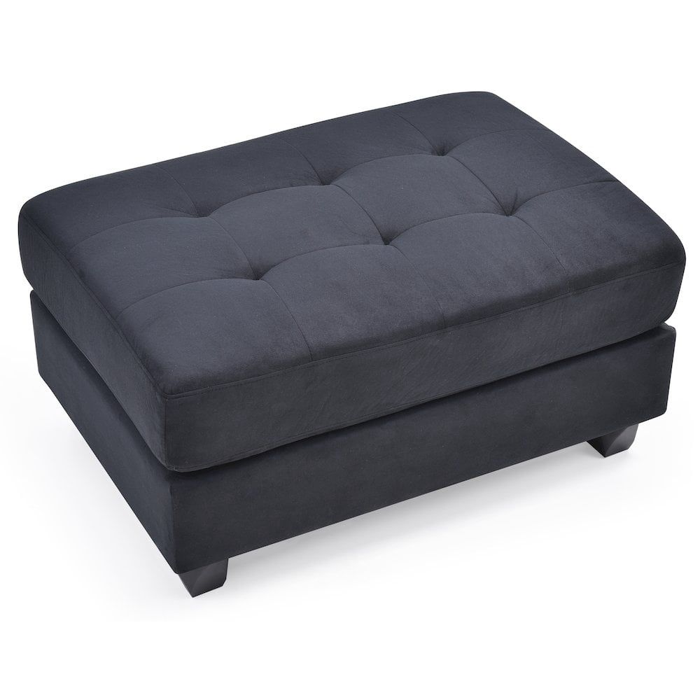 Glory Furniture Malone Ottoman in Black Color