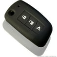 thumbnail image 3 of Dobrev 3 Button Silicone Case Protector Key Fob Cover Smart Car Remote Holder for 2014-2016 Nissan Rogue FLIP Key (Black), 3 of 5