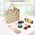 thumbnail image 5 of FORMRS Womens Corduroy Tote Bag Crossbody Shoulder Handbag with Pocket, Retro Pink Stars, 5 of 7
