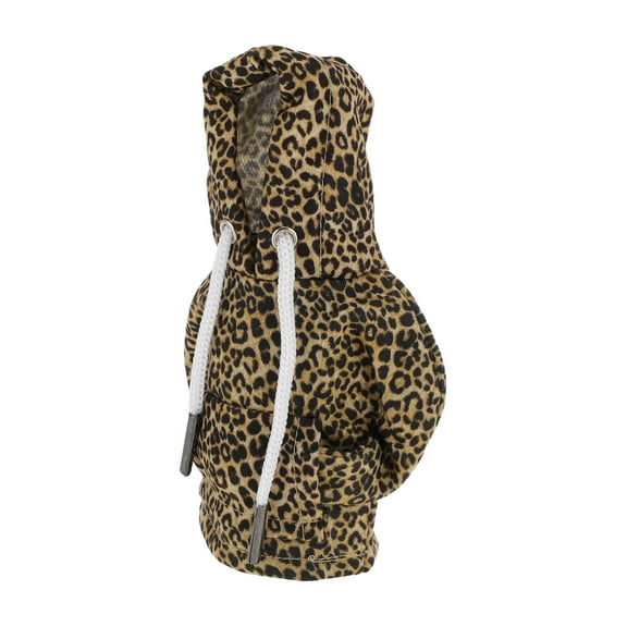 Unique Bargains Gear Shift Knob Cover Decoration Stick Shifting Handle Protector Leopard Print Fabric 1 Pc