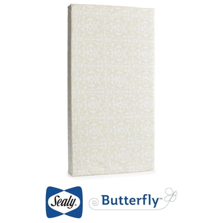 Sealy Butterfly Ultra Firm Crib Mattress and Toddler Mattress in a Box, Waterproof