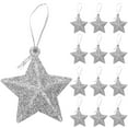 thumbnail image 1 of 24 Uds. Estrella de cinco puntas decoraciones para árboles de Navidad adornos colgantes de Navidad, 1 of 8