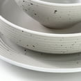 thumbnail image 5 of Elama Emilia 16 Piece Double Bowl Stoneware Dinnerware Set in Light Gray, 5 of 7
