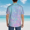 thumbnail image 6 of Disketp Hawaiian Shirts For Men,Fantasy Gradient Print Mens Casual Short Sleeve Button Down Shirts Beach Shirt, 6 of 8