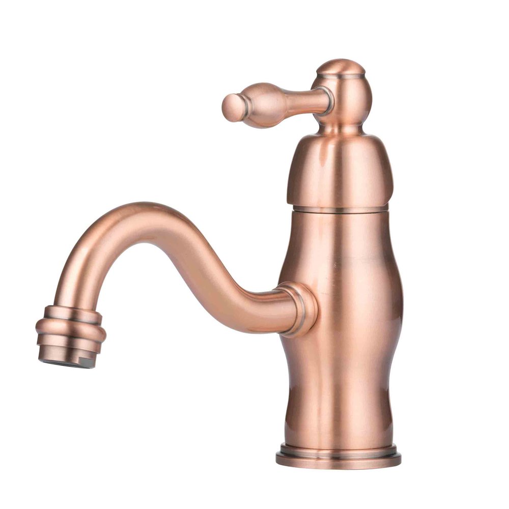 Copper Bathroom Sink Faucet Single Hole OneHandle Basin Faucet Akicon