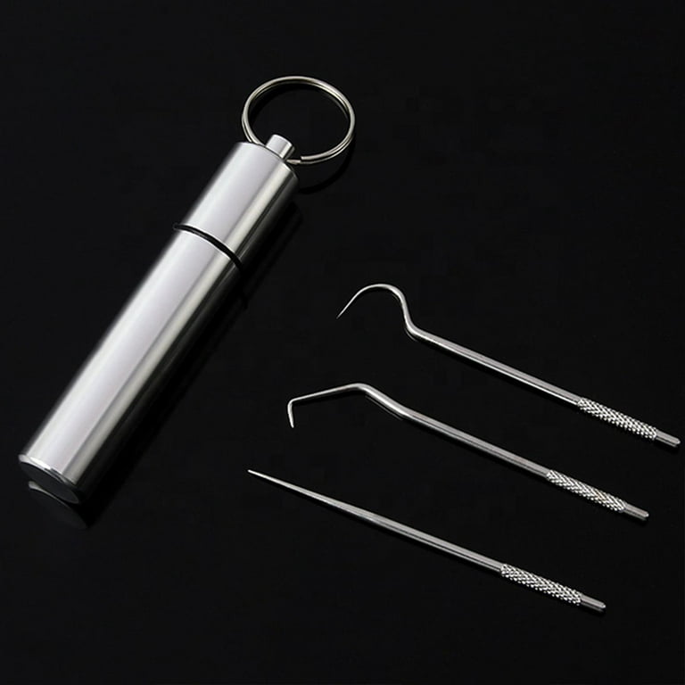 Keychain toothpick holder