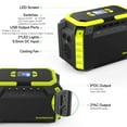 thumbnail image 4 of 200W Portable Power Station 222Wh 60000mAh Backup Lithium Battery Power Supply Solar Generator with 2 110V AC Outlets/2 QC3.0 LED Flashlights for CPAP Home Camping Emergency Backup, 4 of 8