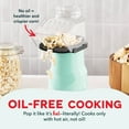 thumbnail image 3 of Dash 2.5qt Hot Air Fresh Popcorn Popper with Butter Melting Tray, Compact, 10 Cups, Aqua, 3 of 7