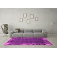 thumbnail image 3 of Ahgly Company Indoor Rectangle Abstract Pink Modern Area Rugs, 8' x 10', 3 of 4