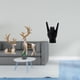 thumbnail image 2 of Estatua de ciervo alce, figuritas de resina, escultura decorativa, música rock, gestos, adornos para dedos de mano, ambiente artístico, adecuado para, 2 of 8