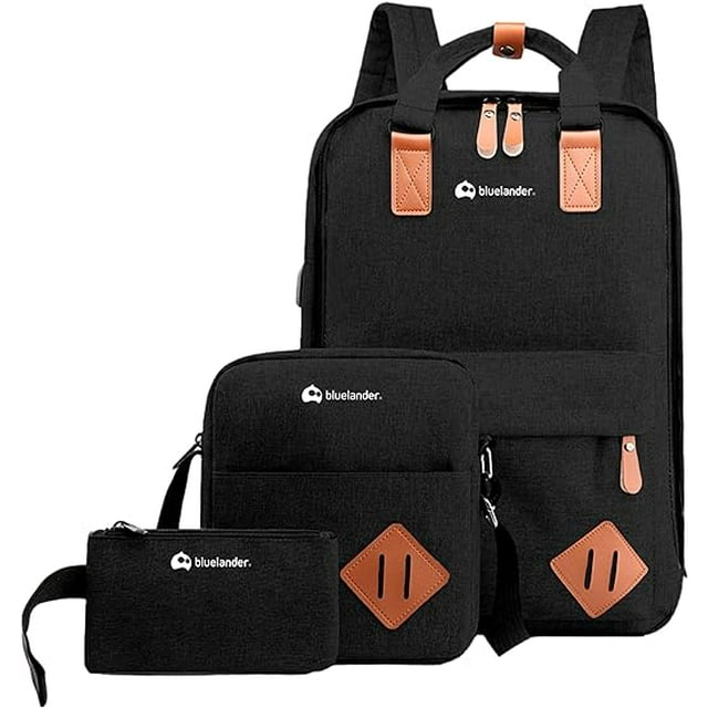 Mochila Set de 3 Piezas Bluelander, Negro