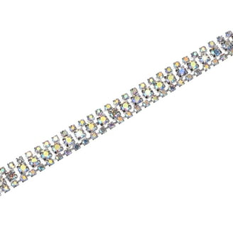 1 meter strass ketting zilver kristal gratis verzenden | Bokt.nl