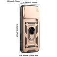 thumbnail image 4 of Elegant Choise for iPhone 17 Pro/17 Pro Max Shockproof Case, With Durable Metal Ring kickstand & Full Protection, 4 of 17