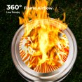 thumbnail image 5 of WAA Smokeless Outdoor Portable Fire Pit, 19" Round, Stainless Steel with Detachable Ash Pan and Carry Bag, 5 of 7