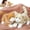 Yellow&Brown, variant on MorisMos 2Pcs Cat Stuffed Animals, 14" Realistic Cat Plush Toys