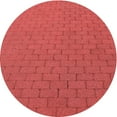 thumbnail image 1 of Ahgly Company Machine Washable Indoor Square Transitional Red Area Rugs, 3' Square, 1 of 7