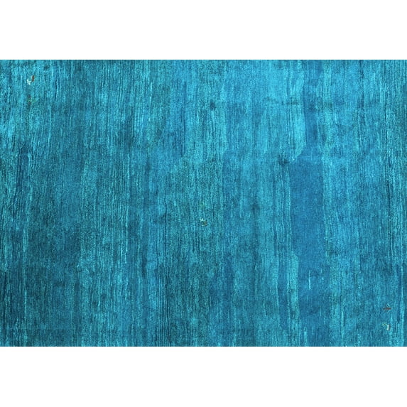 Ahgly Company Indoor Rectangle Abstract Light Blue Contemporary Area Rugs, 5' x 8'