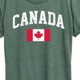 thumbnail image 3 of Instant Message - Canada Flag - Women's Short Sleeve Graphic T-Shirt, 3 of 6