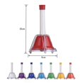 thumbnail image 3 of 8 Note Diatonic Metal Bell Colorful Handbell Hand Percussion Bells Kit Musical Toy for Kids Children for Musical Learning Teachi, 3 of 5
