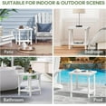 thumbnail image 3 of Table Outdoor Rectangular Side Table,Easy-Maintenance & Weather-Resistant Poly Lumber End Tables for Patio,Garden, Lawn,Indoor Outdoor Companion, 3 of 4