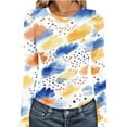 thumbnail image 1 of Ailaofu Womens Long Sleeve Stretch Crewneck Ribbed T-Shirt Slim Fit Casual Basic Tops, 1 of 6
