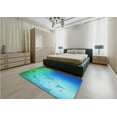 thumbnail image 5 of Ahgly Company Machine Washable Indoor Rectangle Transitional Blue Ivy Blue Area Rugs, 2' x 3', 5 of 7