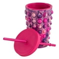 thumbnail image 2 of Your Zone 16 oz Popit Water Tumbler, Pink, Silicone Bubble Sleeve, 2 of 4