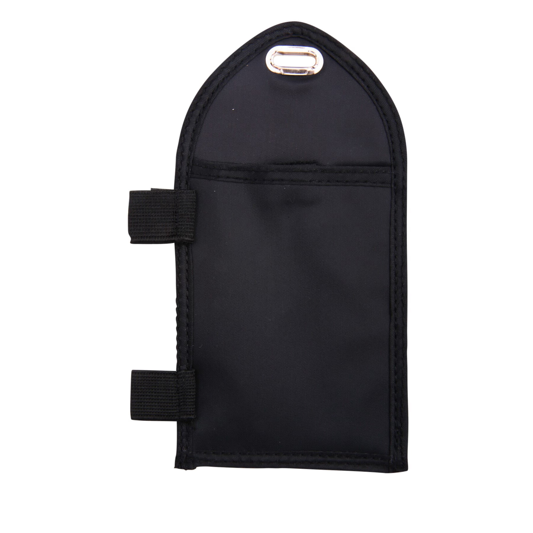SICURIX Pen Loop ID Neck Pouch Badge Holder, Vertical, Black, Pack of 3