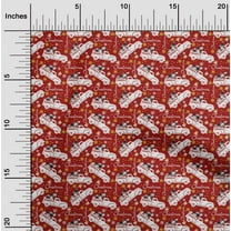 oneOone Silk Tabby Red Fabric Merry Christmas Dress Material Fabric Print Fabric By The Yard 42 Inch Wide-6FA